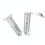100 Piece 2ml Microcentrifuge Tube Graduated Holder Vial with Snap Cap, Clear EP Tube Container for Tiny Seeds Pollen Liquid Sample Storage-0